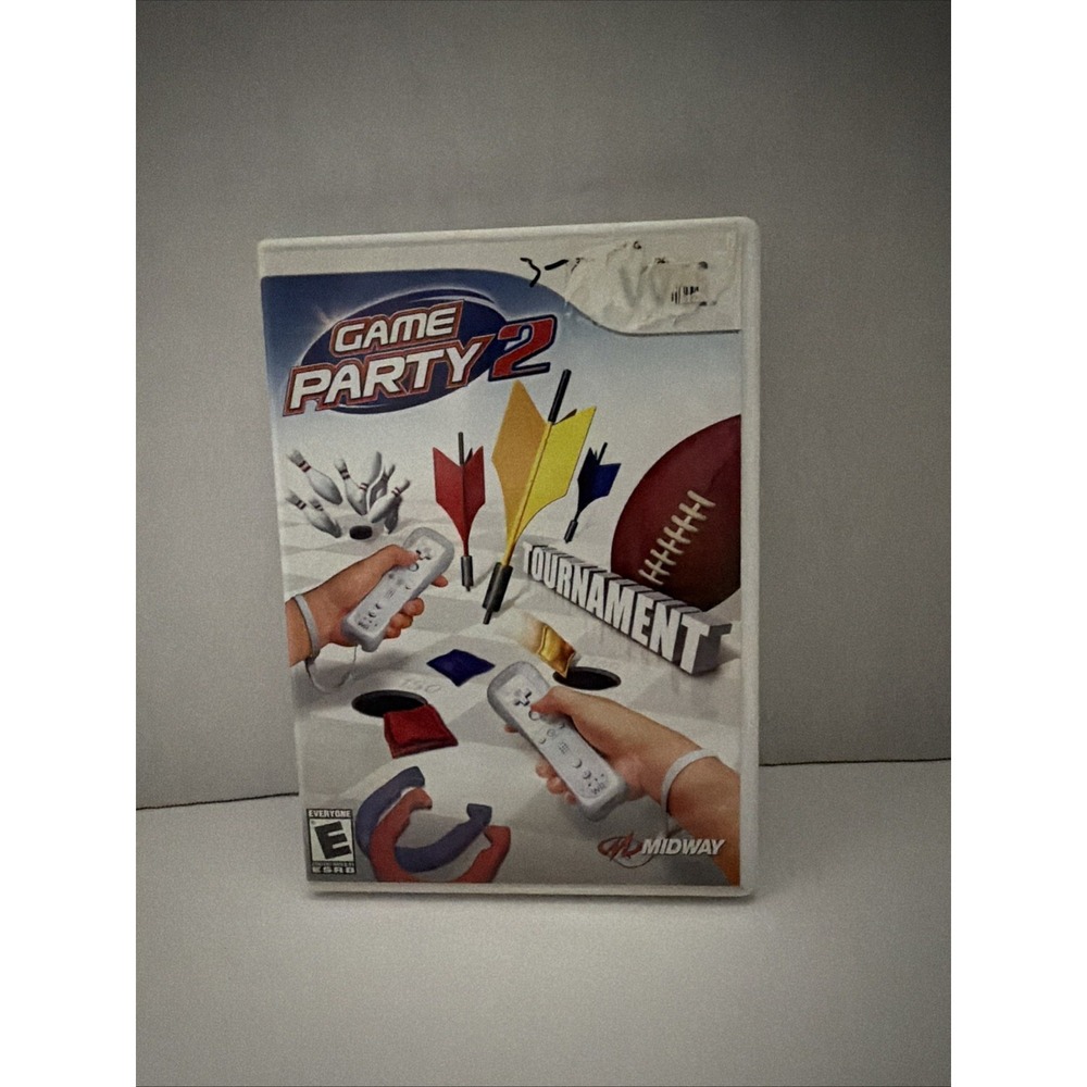 Game Party 2 Nintendo Wii Midway 2008 CIB Complete with Manual Tournament